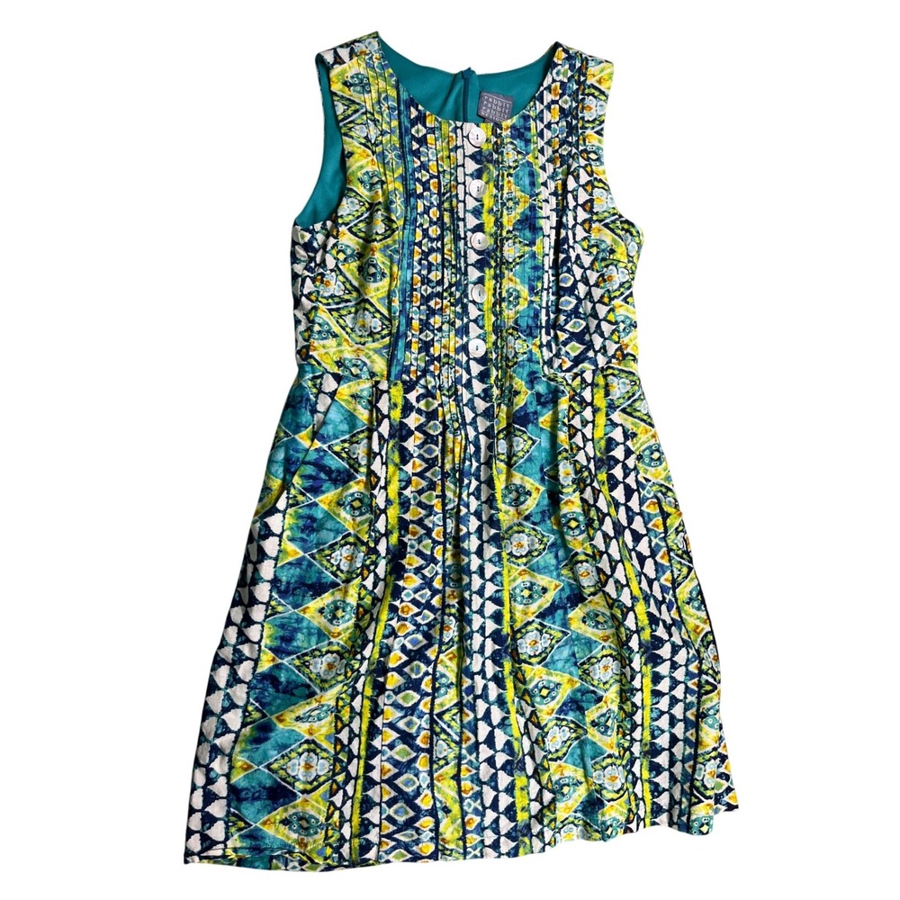 Rabbit Rabbit Rabbit Designs Dress Size 10 Geometric Print‎ Shift Dress Boho